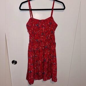 Natalie Martin Smocked Silk Mini Dress